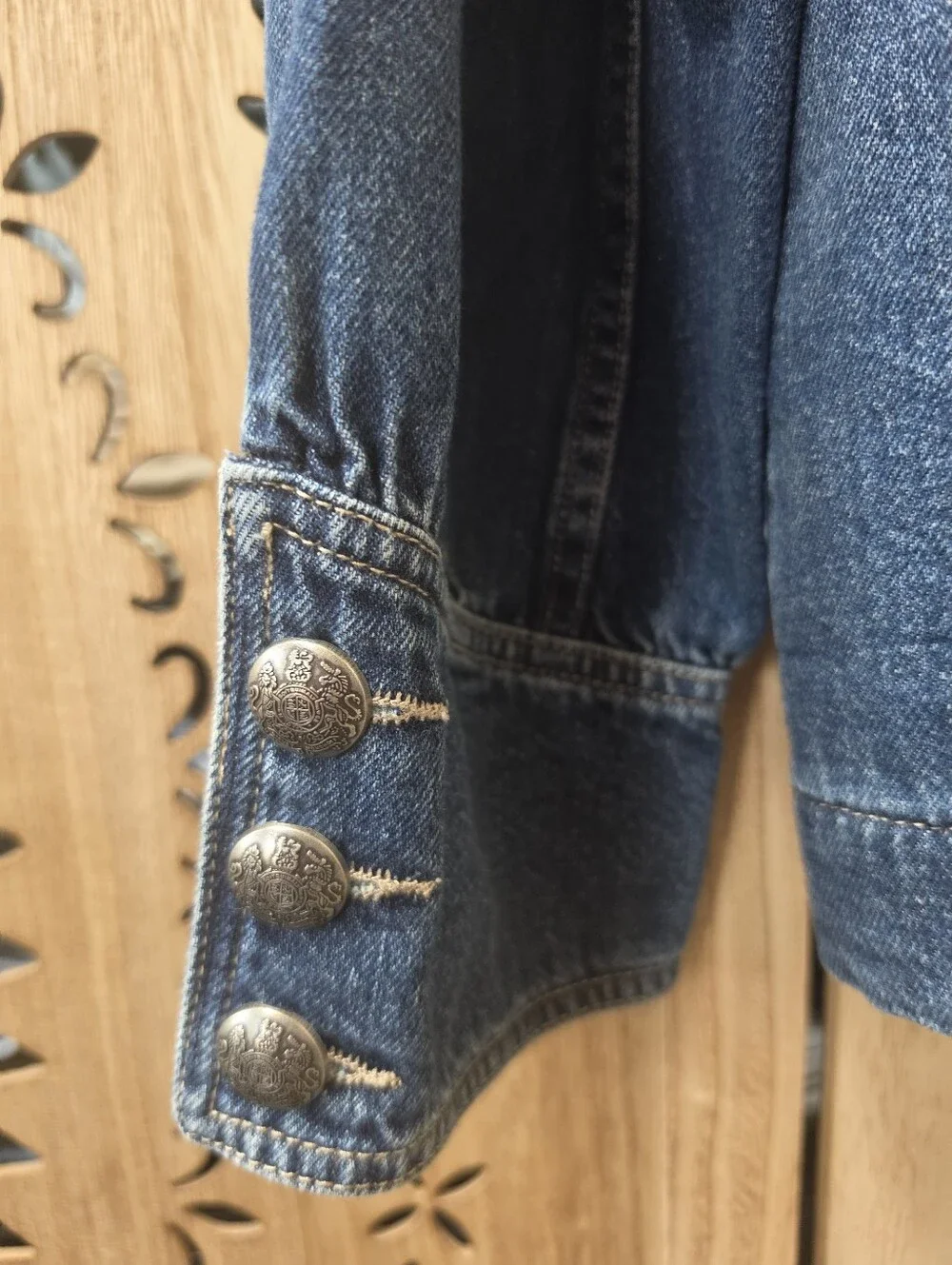 NWT Free People Imogene Denim Officers Jacket - Picture 4 of 12